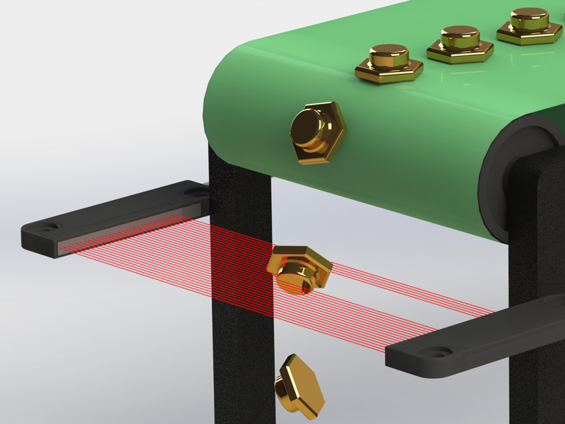 检测物料掉落的速度
